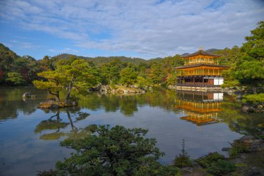 Beautiful view of Kinkakuji temple, Japan 