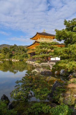 Beautiful view of Kinkakuji temple, Japan 