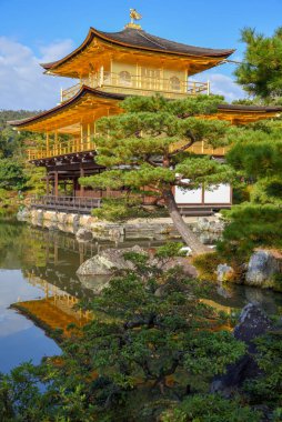 Beautiful view of Kinkakuji temple, Japan 