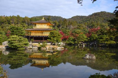 Beautiful view of Kinkakuji temple, Japan 