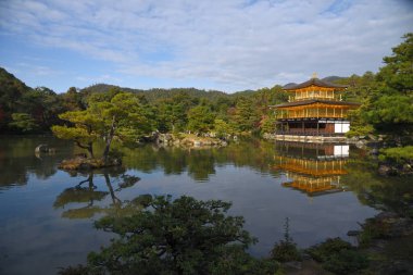 Beautiful view of Kinkakuji temple, Japan 