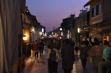 Gion ilçesindeki cadde manzarası, Kyoto