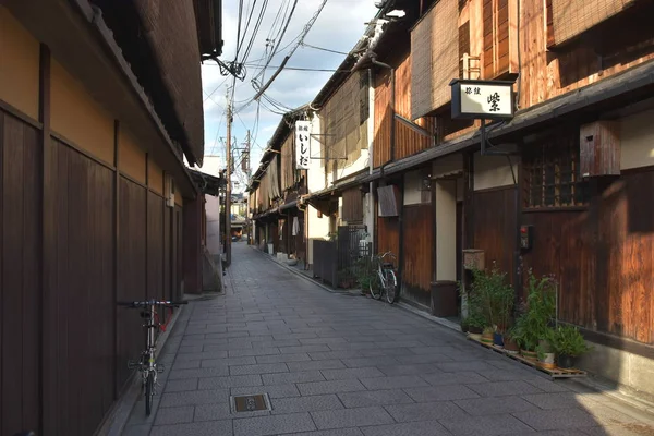 Vista Calle Distrito Gion Kyoto —  Fotos de Stock