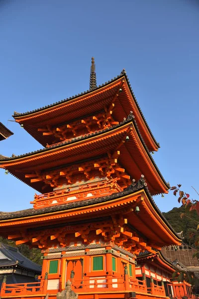 Människor Besöker Den Vackra Berömda Kiyomizu Temple Kyoto — Stockfoto