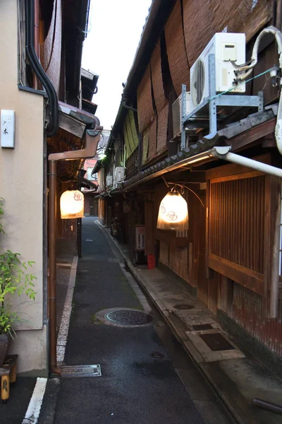 Vista Calle Distrito Gion Kyoto — Foto de Stock