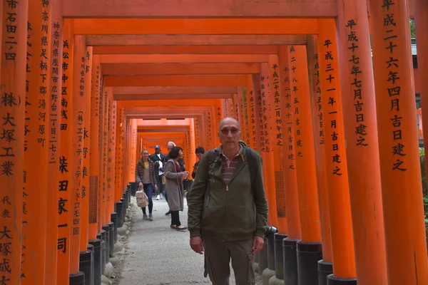 View Torii Gates Fushimi Inari Shrine — 스톡 사진