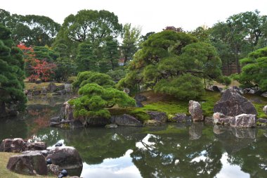 view of Ninomaru Garden in grounds of Nijo Castle 