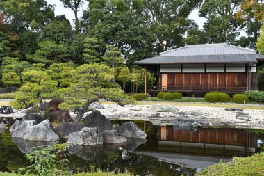 view of Ninomaru Garden in grounds of Nijo Castle 