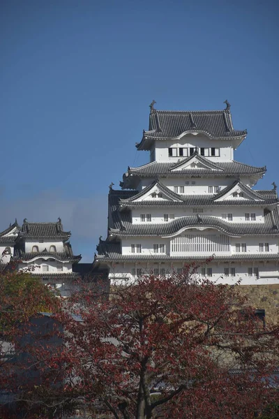 Замок Хімеджі Восени Японія — стокове фото