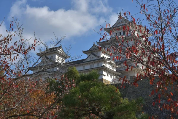 Himeji Kastély Őszi Szezonban Japán — Stock Fotó