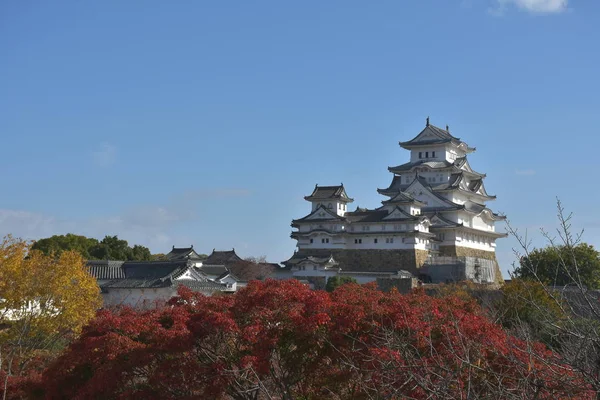 Himeji Kastély Őszi Szezonban Japán — Stock Fotó