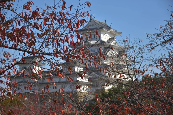 Himeji Kastély Őszi Szezonban Japán — Stock Fotó