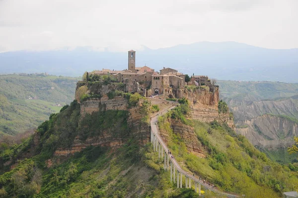 Panorama Civita Bagnoregio Lacjum Włochy — Zdjęcie stockowe