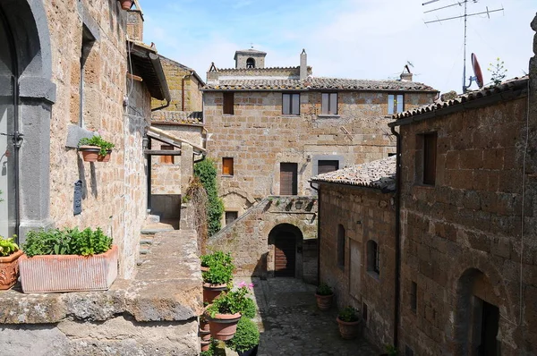 Malebný Koutek Města Civita Bagnoregio Itálie — Stock fotografie