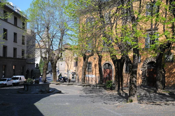 Oude Straat Van Viterbo Italië — Stockfoto