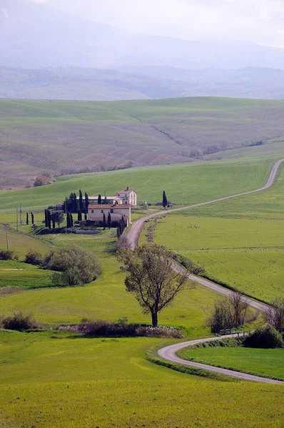 Wunderschöne Landschaft Von Val Orcia Italien — Stockfoto