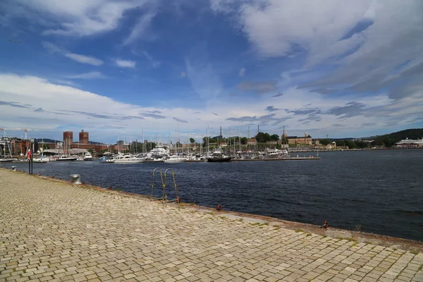 Vista Para Porto Oslo — Fotografia de Stock