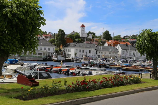 Hamnen Risør Norge — Stockfoto