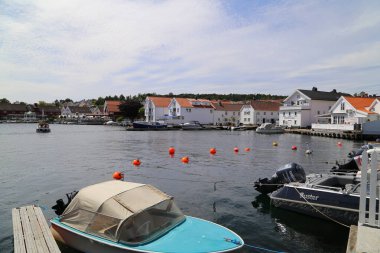 Sakin yazları günde marina kristiansand lillesand, Norveç