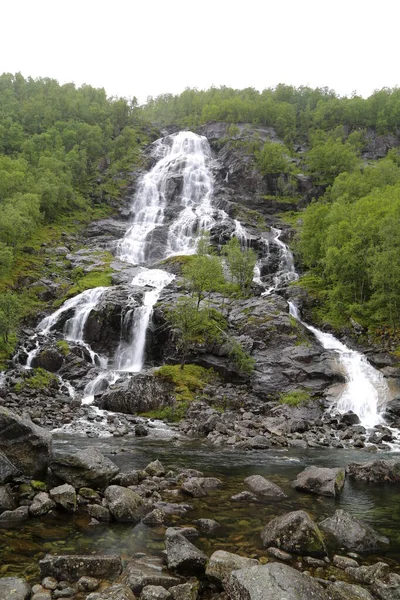 Красивые Водопады Норвегии — стоковое фото