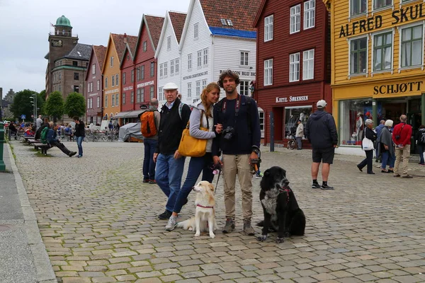 Famoso Hito Bergen Noruega Las Casas Liga Hanseatic Con Sus —  Fotos de Stock