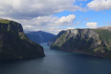 Sognefjord, Norveç 'in güzel manzarası 