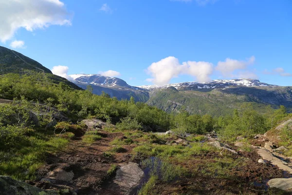 Camino Trolltunga Noruega — Foto de Stock