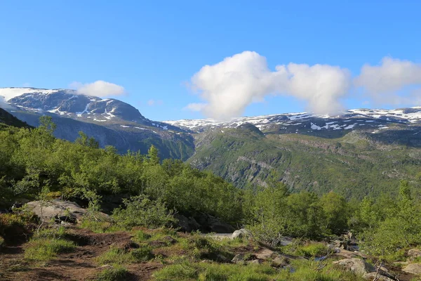 Norveç Trolltunga Yolu — Stok fotoğraf