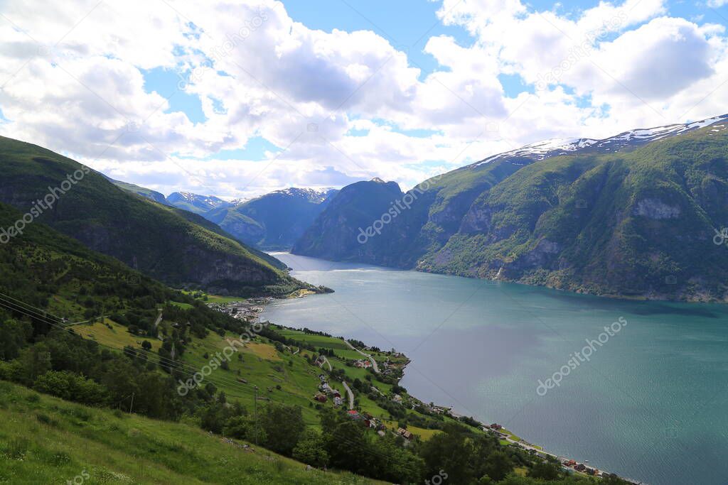 Beautiful view of Sognefjord, Norway 