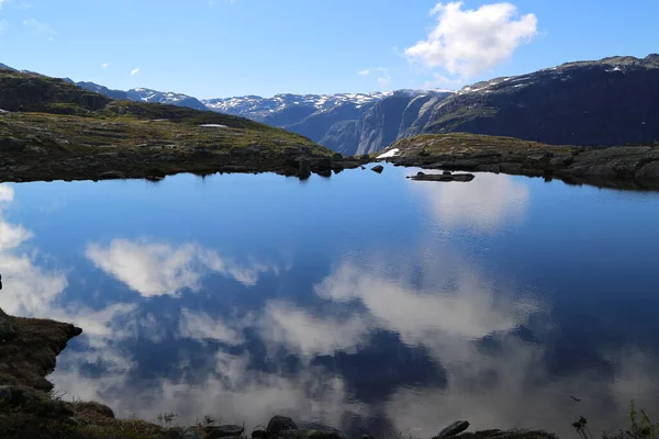 Δρόμος Για Την Trolltunga Νορβηγία — Φωτογραφία Αρχείου