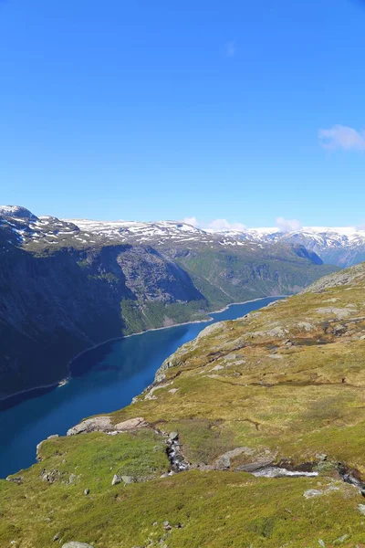 Der Weg Nach Trolltunga Norwegen — Stockfoto