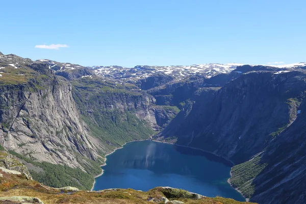 Camino Trolltunga Noruega — Foto de Stock