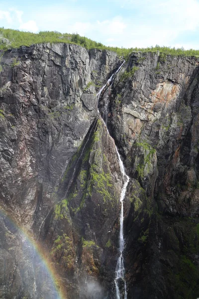 Voringsfossen Watervallen Bij Hardangervidda Noorwegen — Stockfoto