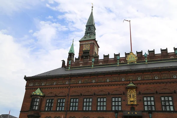 Деталі Копенгагенської Міської Зали Данії — стокове фото