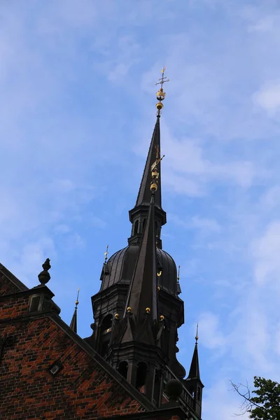 Kopenhag Daki Güzel Kilisenin Manzarası — Stok fotoğraf