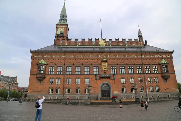 Details Copenhagen City Hall Denmark — Stock Photo, Image