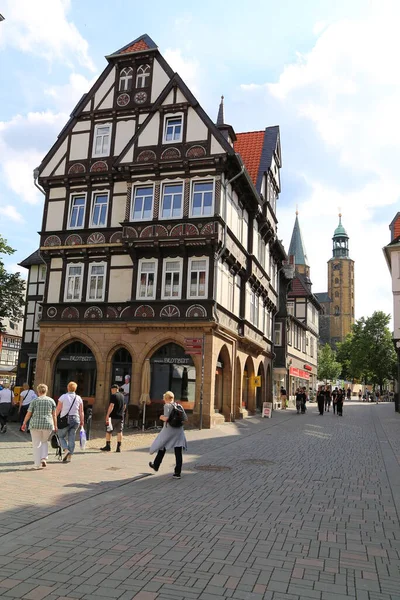 Calle Casco Antiguo Goslar Baja Sajonia Alemania — Foto de Stock