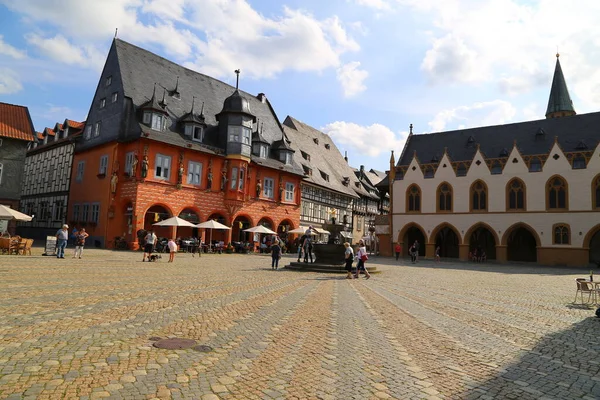 Casas Plaza Del Mercado Goslar Alemania — Foto de Stock