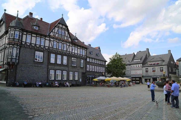 Calle Casco Antiguo Goslar Baja Sajonia Alemania — Foto de Stock