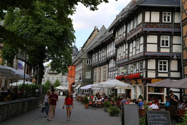 Calle Casco Antiguo Goslar Baja Sajonia Alemania —  Fotos de Stock