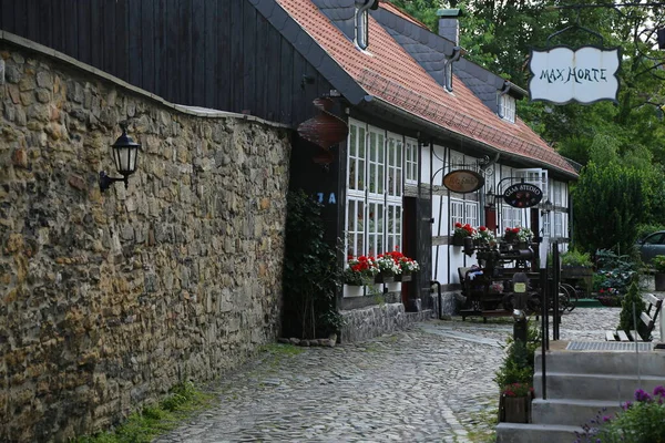 Strada Nel Centro Storico Goslar Bassa Sassonia Germania — Foto Stock