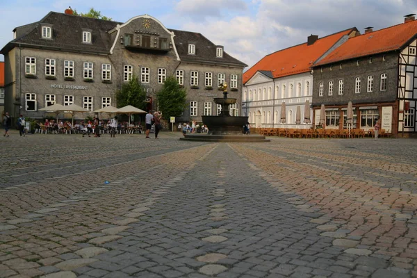 Huizen Het Marktplein Goslar Duitsland — Stockfoto