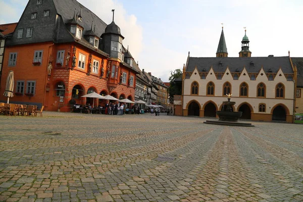 Casas Plaza Del Mercado Goslar Alemania — Foto de Stock