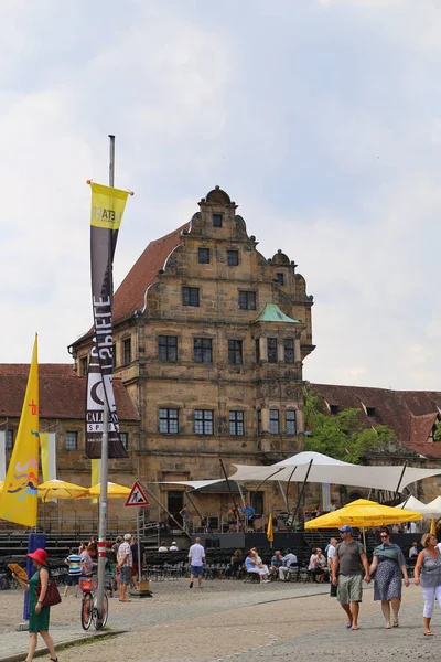 Belles Maisons Rue Dans Vieille Ville Bamberg Allemagne — Photo