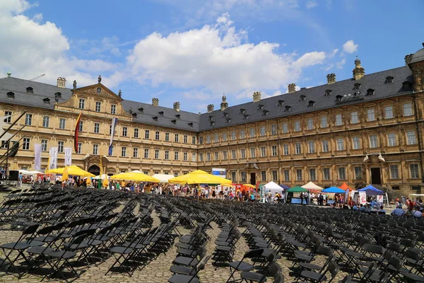 Neue Residenz Domplatz Bamberg — Stockfoto