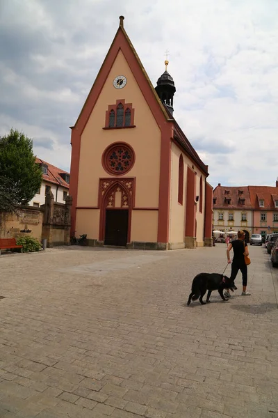 Almanya Nın Bamberg Şehrinde Güzel Evler Caddeler — Stok fotoğraf