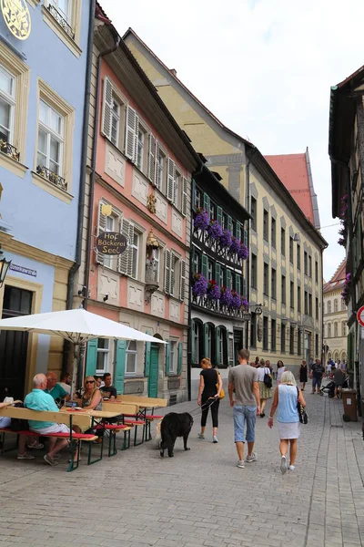 Strada Nel Centro Storico Bamberga — Foto Stock