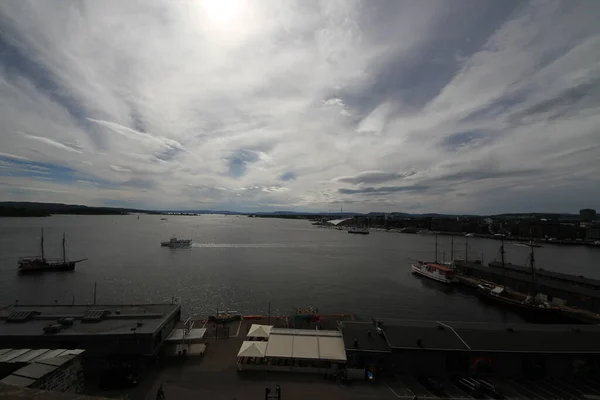 Vista Sobre Puerto Oslo — Foto de Stock