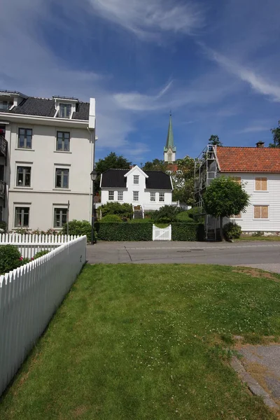 Día Verano Tranquilo Marina Kristiansand Lillesand Noruega — Foto de Stock