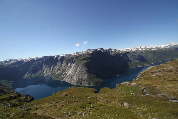 Norveç Trolltunga Yolu — Stok fotoğraf